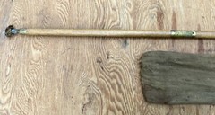 Vintage Gun Rifle Shotgun Wood Brass Cleaning Rod Barrel for Parts + Carring Bag