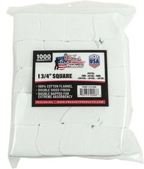 Pro-Shot Cotton Flannel Patches 7mm-.38/6mm Benchrest 1.75 Inch : 13/4-1000