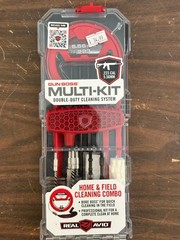 Real Avid Gun Boss Multi-Kit Cleaning Kit .223 Cal 5.56mm With Case Red Black