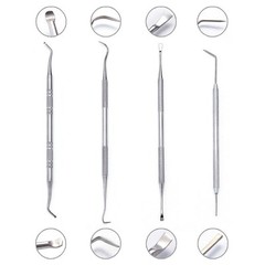 BOOSTEADY Stainless Steel Gunsmith Armorer Pick Set Rifle Cleaning Picks & Do…