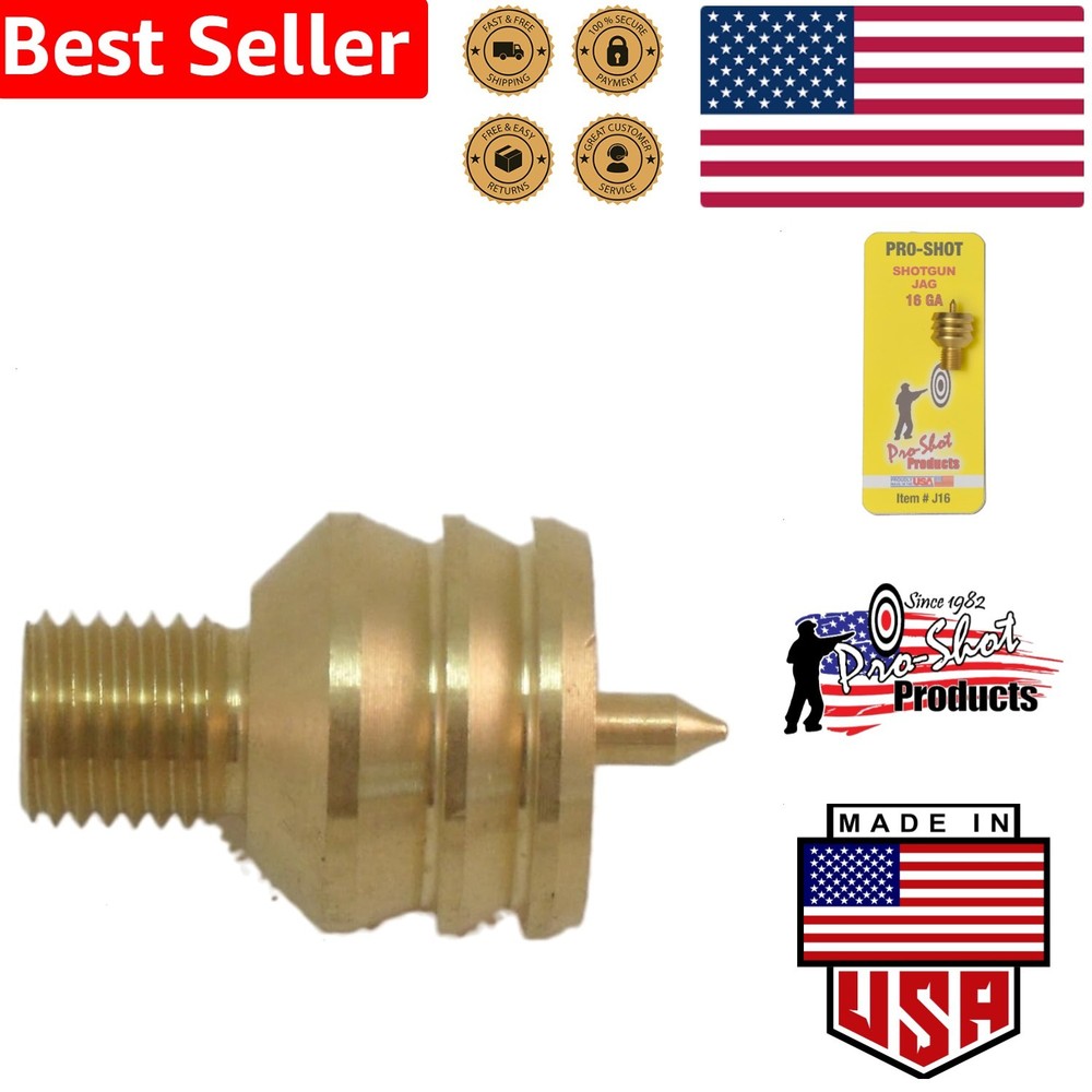 Brass 16 Gauge Shotgun Jag – Spear Tip Patch Holder – Essential Hunting Gear