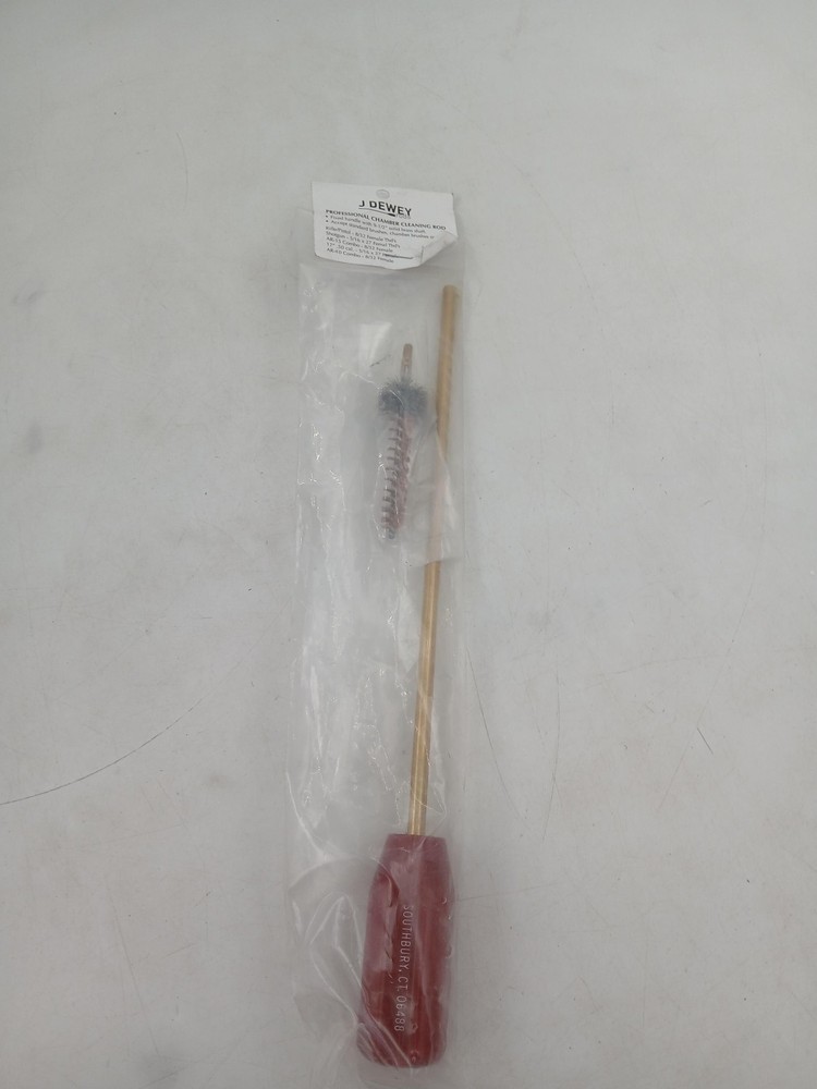 Dewey Professional Chamber Cleaning Rod CHR-16 9.5 In Brass Red Bore Brush USA