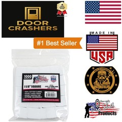 1000 Count Cotton Flannel Cleaning Patches – Perfect for Firearm Care