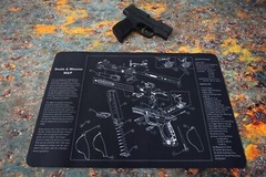 Gun Cleaning Mat for Smith & Wesson M&P Breakdown Schematics Parts Diagram
