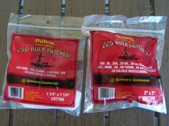 Outers Cleaning Patches .240-.280 Caliber 250Ct. & .30-50 Caliber 225 Ct.