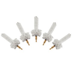 5 Pcs Firearm Rifle Chamber 8×32 Thread Gun Cleaning Bore Cotton Mop Brush Set