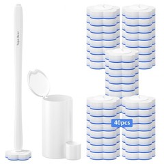 Topo Bear Disposable Toilet Bowl Brush with 40 Toilet Wand Refills – Hygienic Cl