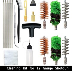 Shotgun Cleaning Kit 12 Gauge Provided Double The Consumables 30 Inch Stainless