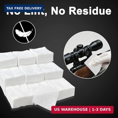 900 PCS Gun Cleaning Patches, 2×2 Inch Square Lint-Free Cotton Pads for 9mm, Rif