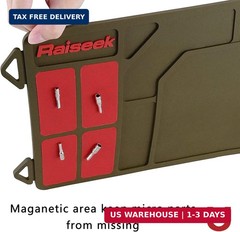 Raiseek Rifle Shotgun Cleaning Mat, Premium Large Magnetic Pad With Organizer Pa