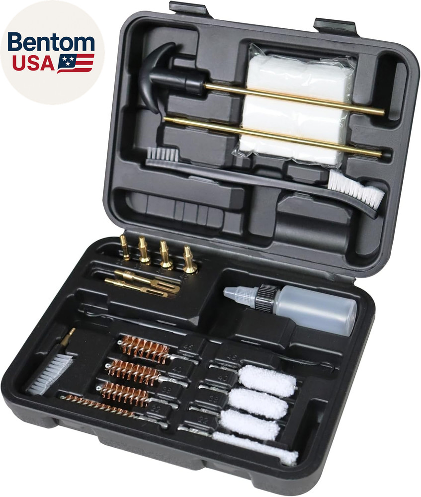 Universal Gun Cleaning Kit Pistol 9Mm .38 .22 .40 .45 Caliber for Handgun Huntin