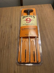 Hoppe’s 3PA22 Rifle Cleaning Rod 22 Cal Aluminum 3-Piece Poly Bag