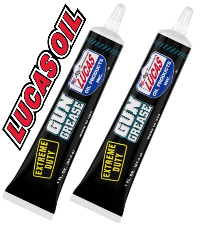 2 – LUCAS Extreme Duty Gun Grease 1oz Tube Pistol Rifle Gun Lube Oil 10889