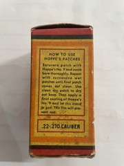 Vintage 1940’s Hoppe’s Gun Cleaning Patches No. 2 .22-.270 cal (full box) unused