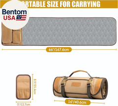 Large Gun Cleaning Mat for All Guns, Roll up Rifle Cleaning Pad with PVC Accesso
