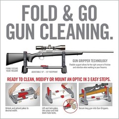 Speed Stand: Adjustable Rifle Vise with Non-Slip Feet for Easy Gun Maintenance