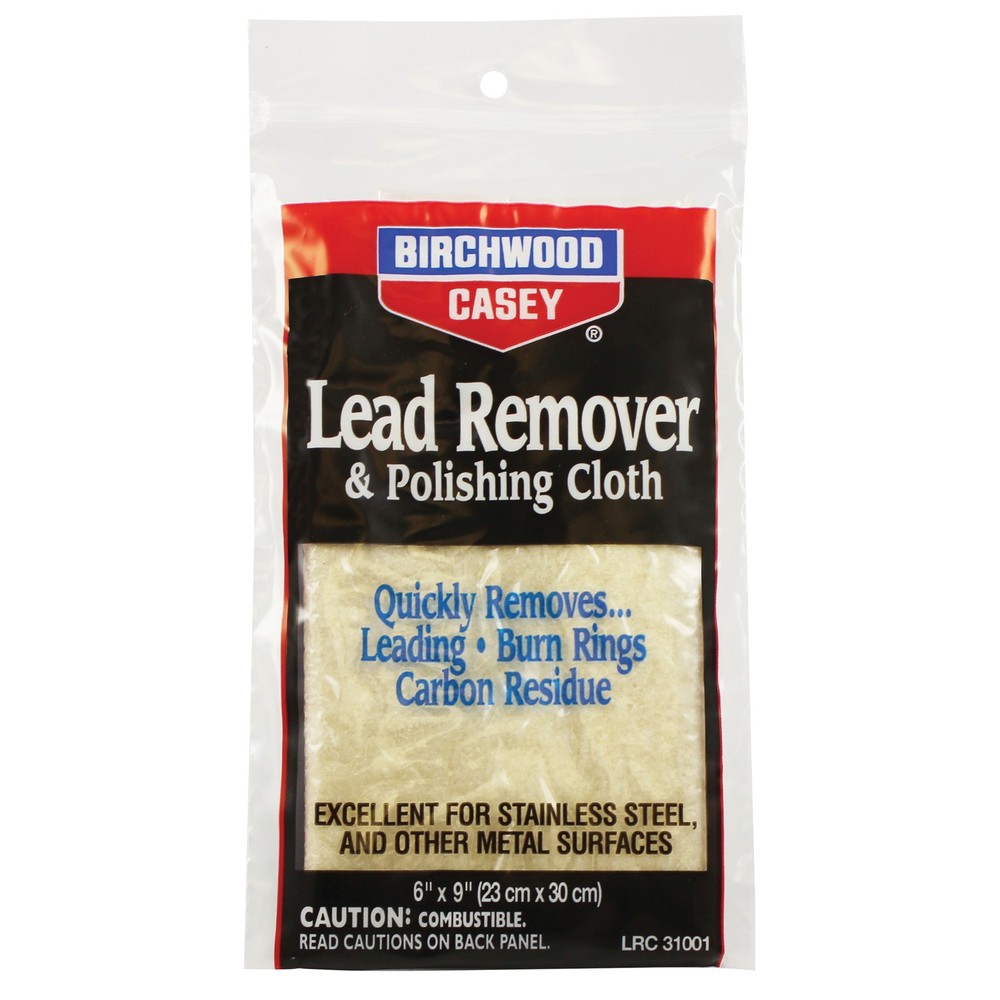 Birchwood Casey Lead Remover Polishing Cloth 6×9 Inch Metal Cleaning