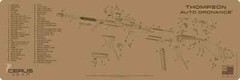Thompson Auto Ordnance Premium Long Gun Cleaning Mat Cerus Gear FDE