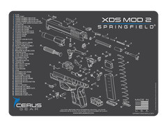 For Springfield XDS MOD 2 Armorers Cleaning Mat Cerus Gear PREMIUM Made in USA