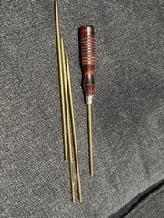 Vintage Montgomery Ward .22 Caliber Gun Cleaning Rod Incomplete / Broken