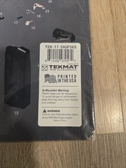 TekMat Sig Sauer P320 11×17 Gun Cleaning Mat