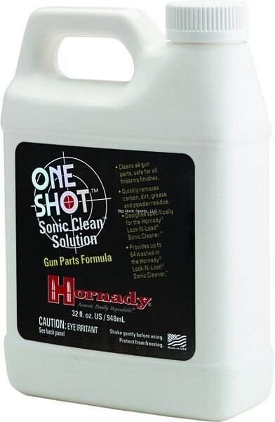 Hornady 043360 One Shot Sonic Clean Gun Parts Solution 32oz Ultrasonic Formula