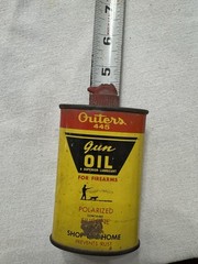 Vintage Outers 445 Gun Oil Oval 3 Oz Can/Canister Empty