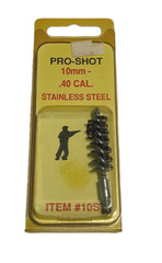Stainless Steel Bore Brush Pro Shot 10ST – Fits 10mm – .40 Caliber Pistols
