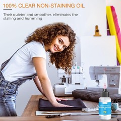 1Oz Fine Light Sewing Machine Oil and Lubricant with Oil Applicator & Dual-Ended