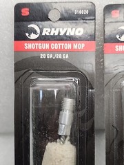 LOT OF 3-RYNO COTTON SWAB 20GA /28GA, SHOTGUN COTTON CLEANING SWABS, NEW