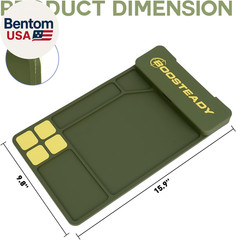 Gun Cleaning Mat, Pistol Mat, Anti-Slip Rubber Gun Mat, Magnetic Pistol Cleaning