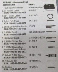OTIS/GERBER 5.56/.223 GUN CLEANING KIT CENTER DRIVE MULTI-TOOL PLIERS MAGLITE