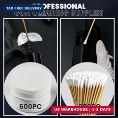 PINGMIC 1200/800/600PCS Gun Cleaning Kit – Gun Cleaning Patches and Swabs, 6-inc