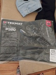 Tekmat Armorers Bench Mat 11″x17″ Sigarms P320 Black – 17-SIGP320