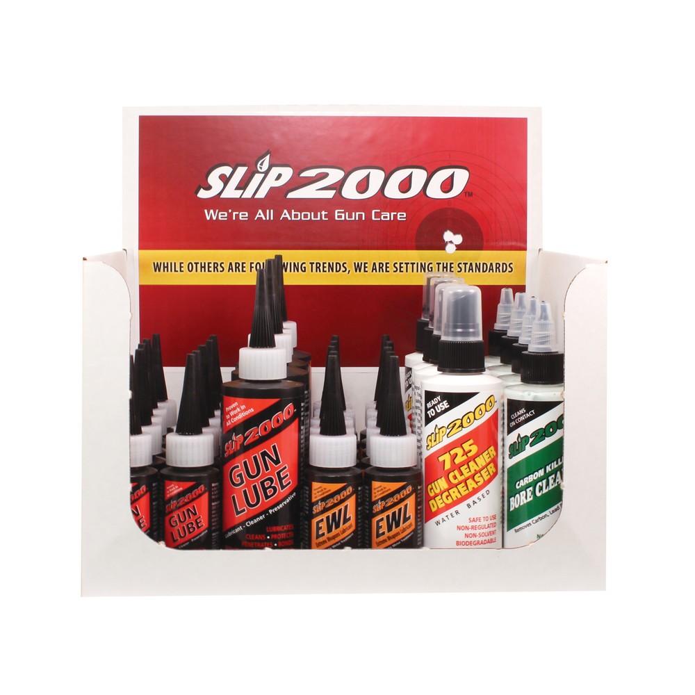 Slip 2000 36 Piece Counter Display Gun Lubes Cleaners Degreasers Carbon Killer