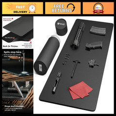 Tactical Gun Cleaning Mat – 2X Thicker, Oil & Solvent Resistant, Non-Slip – 3 Si