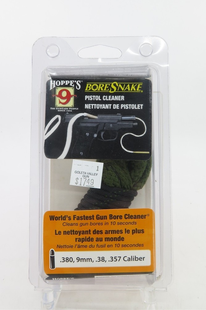 Hoppe’s 9 Bore Snake Pistol Cleaner for .308, 9mm, .38, .357 Caliber