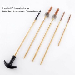 .223 .22Cal 5.56mm Rifle Cleaning Kit with Cleaning Rods Brushes in Zippered Bag