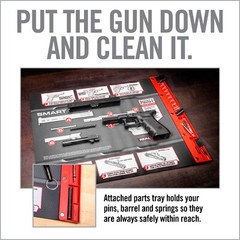 Real Avid Glock Cleaning Mat With Magnetic Parts Tray – 19”x 16” (AVGLOCKSM)