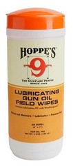 Hoppe’s No. 9 Large Lubricating Gun Oil Field Wipes, lid color may vary