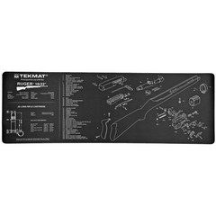 TekMat TEKR361022 Ruger 10/22 Cleaning Mat Black/White Rubber 12″x36″ Ruger 10-2