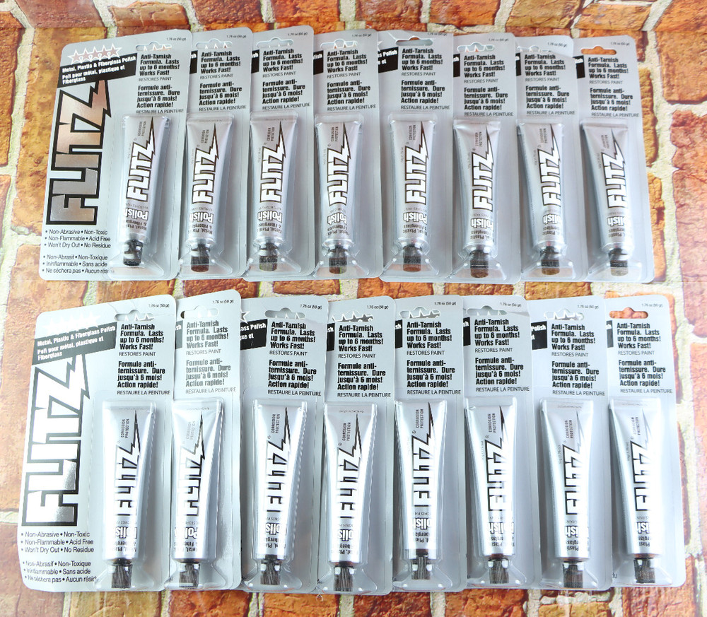 Flitz BP03511 Metal Plastic Fiberglass Polish 1.76 Oz Tube Lot Of 16