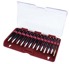 Tipton Nylon Bore Brush Set with 13 Rifle Jags for Firearm Cleaning and