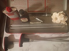 Sears Gun Cleaning Kit w/ Case, Gun Oil, Cleaning Rods & Cleaning Patches