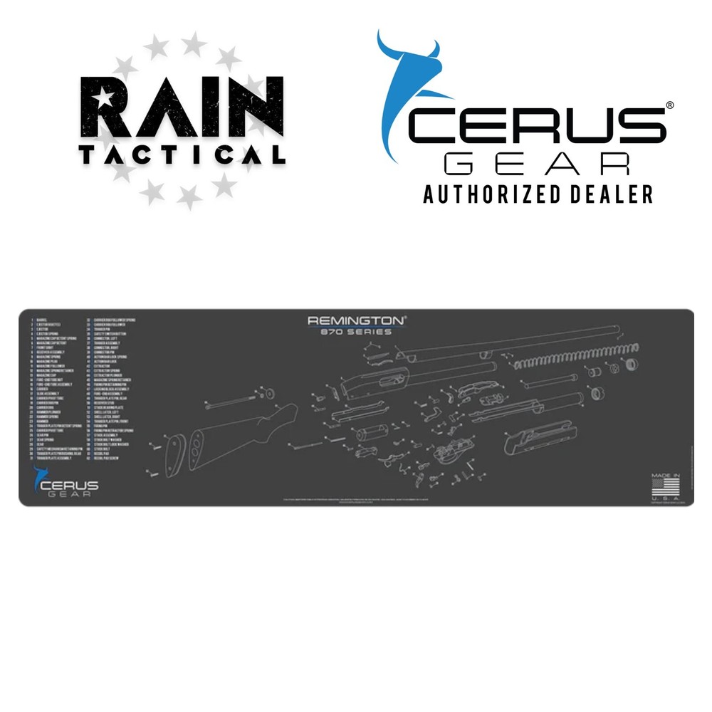 Remington 870 Shotgun Premium Cleaning Bench Mat MAGNUM XXL Black