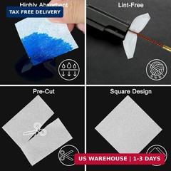 Egaageoi Gun Cleaning Patches and Pointed Swabs with Storage Box – Lint-Free Gun