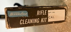 Vintage Wards Western Field Gun Cleaning Kit 30cal 60-1869 Blue Metal W Original