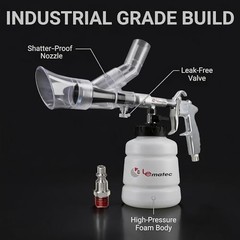 High Pressure Foam Cleaning Gun & Extractor Vacuum Set for Car Detailing, Uphols