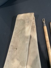 Vintage Wood 3 Piece Shotgun Cleaning Rod With Brass Tip, Brass couplings