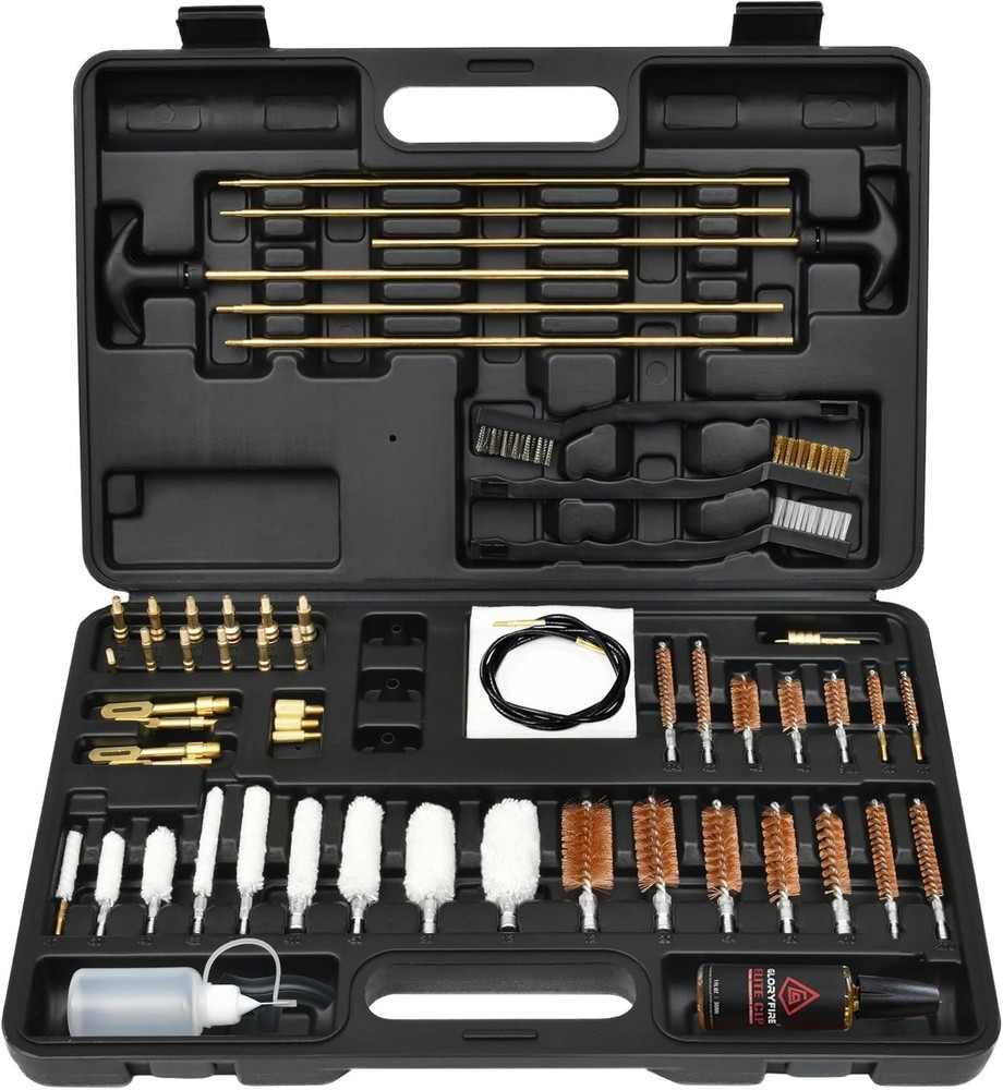 GLORYFIRE Gun Cleaning Kit Universal for Guns, Gun Brushes for Pistol, Handgun